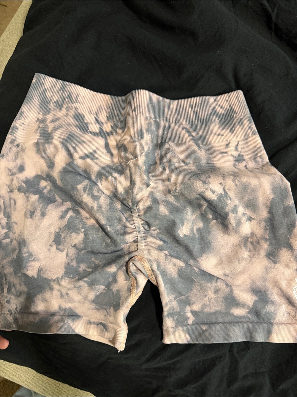 Darc Sport Tie-Dye Athletic Shorts in Pink and Gray - Picture 3 of 4